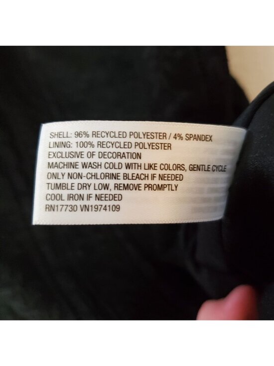 Wild Fable Black Lace Slip Dress With Adjustable Straps & Floral Detail Size Lar - Picture 9 of 10